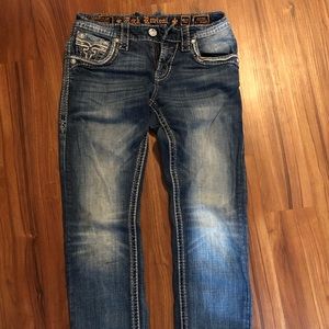 Men’s Rock Revival Slim Straight Jeans